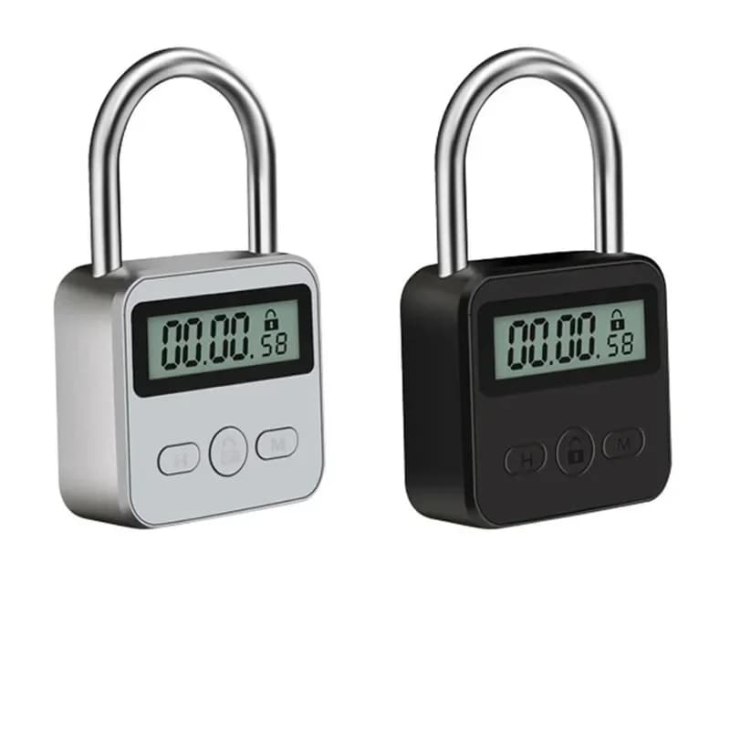 Impermeabile Smart Time Lock Display LCD Timer elettronico da viaggio multifunzionale Ricarica USB Lucchetto timer temporaneo