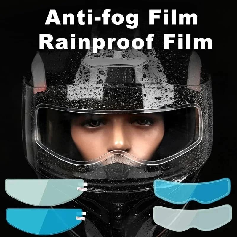 1/2pcs Universal Motorcycle Helmet Rainproof Film Safety Driving Durable Nano Coating Sticker Anti-Fog Film Moto Accessories