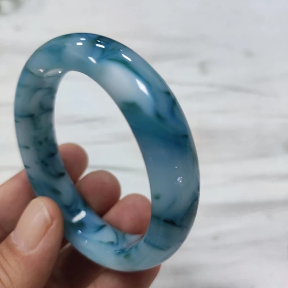 Bracelet with Floating Flowers Bracelet with Floating Flowers with Ice Seeds Jade Bracelets With Bracelets Sending a gift for mom and best friend