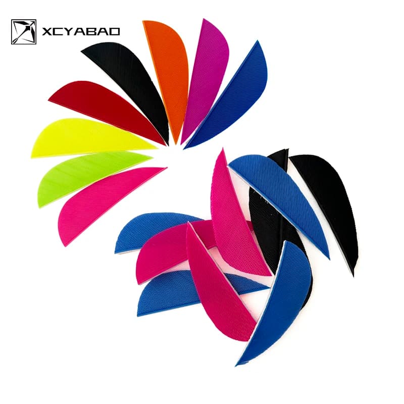 50Pcs 2Inch RW Archery Arrows Feather Fletching Parabolic Real Turkey Vanes for Hunting Bow Accessories