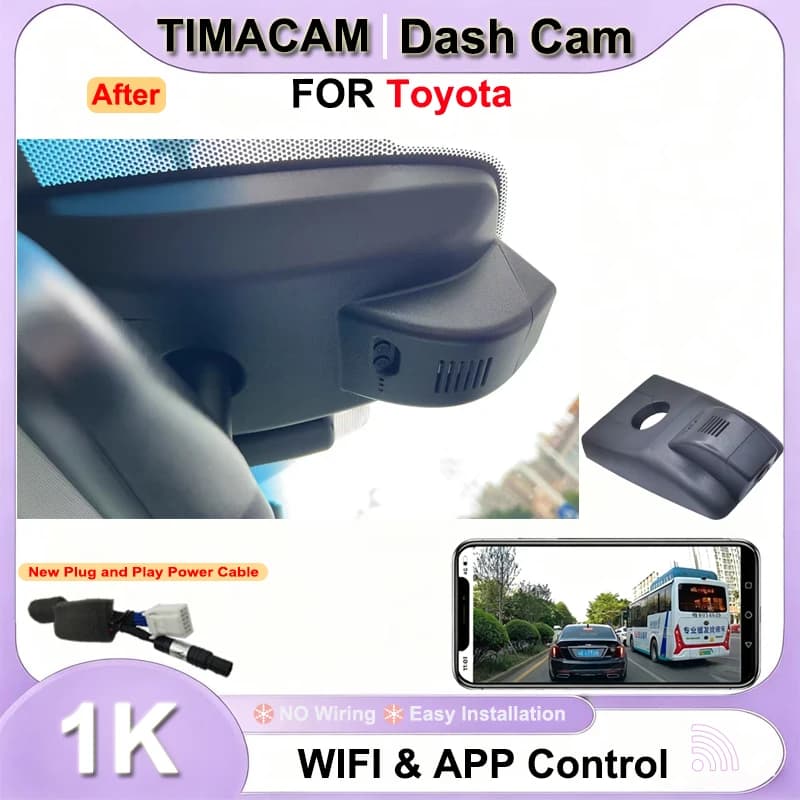 TIMACAM HD 1080P Dash Cam for Toyota Rav4 XA50 for Toyota Rav4 LE XLE Premium for Toyota Wildlander for Suzuki Across 2018-2021