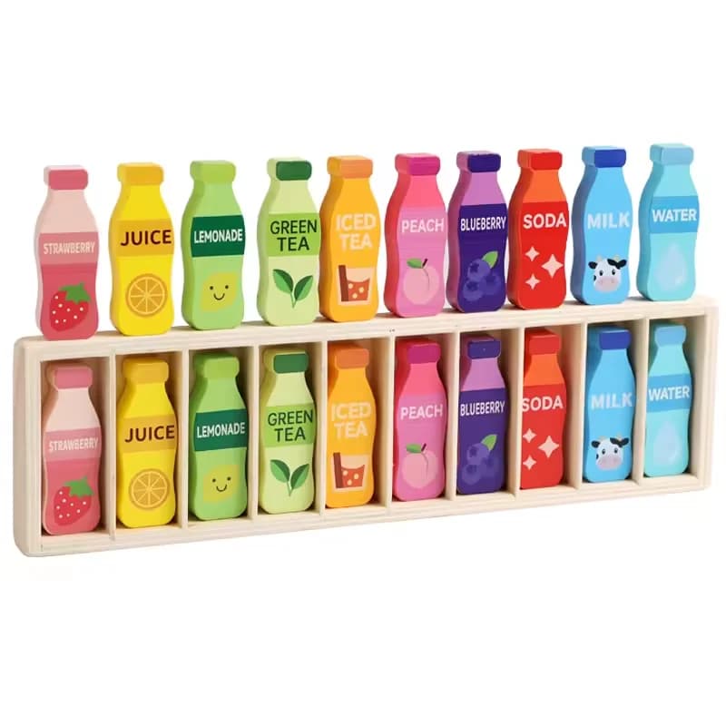 Divertente bottiglia per indovinare Sfida a colori Set di giochi per bevande Giocattolo di abbinamento Memoria e pensiero logico Formazione da tavolo educativo ToyGift