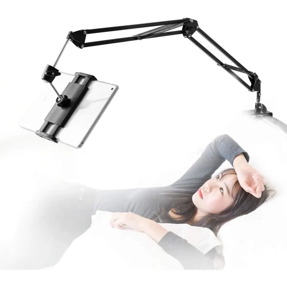 Supporto per Tablet Rotante a 360 Gradi per Letti, Compatibile con Dispositivi da 4.7-12.9 Pollici