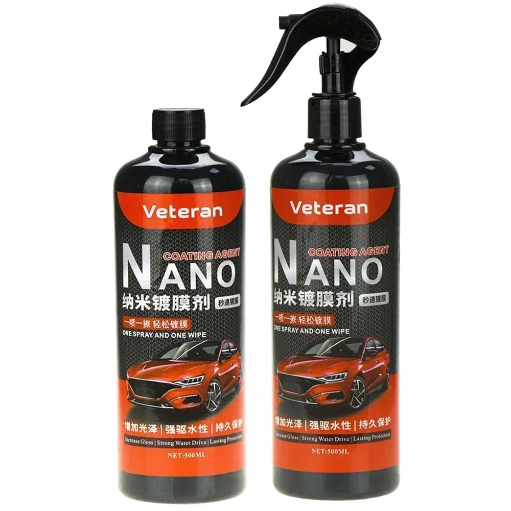 Rivestimento Ceramico per Auto 500ML, Durezza 9H, Prodotti per Detailing Auto, Rivestimento Ceramico Nano Vetro Cristallizzato, Lucidante per Auto