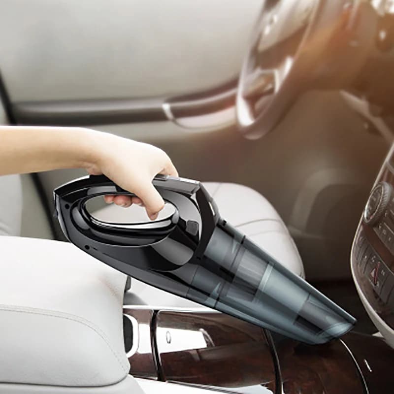 Aspirapolvere per Auto Portatile, Piccolo Aspirapolvere con Ricarica Wireless, Potente Dispositivo di Pulizia per la Casa