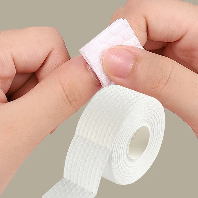 Rotolo da 500/1000 pz di cotone professionale senza pelucchi per rimozione smalto gel, salviette per unghie, pulizia cosmetica, cotone per la pulizia delle unghie