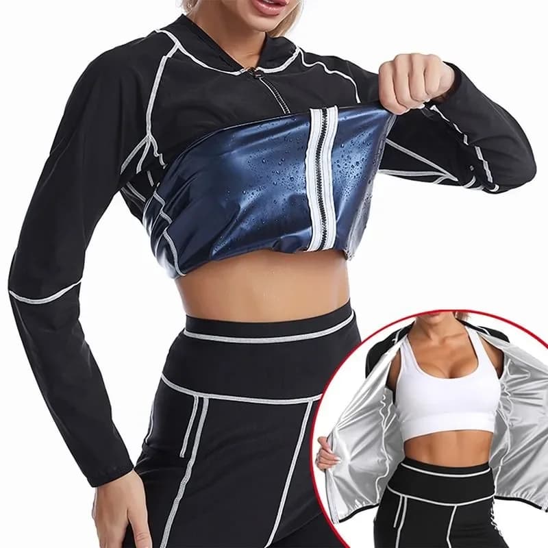 Gym Clothing for Women, Jacket and Pants for sweating and weight loss, Slimming Sports Suit, Leggings Brucia Grassi, Shapewear
