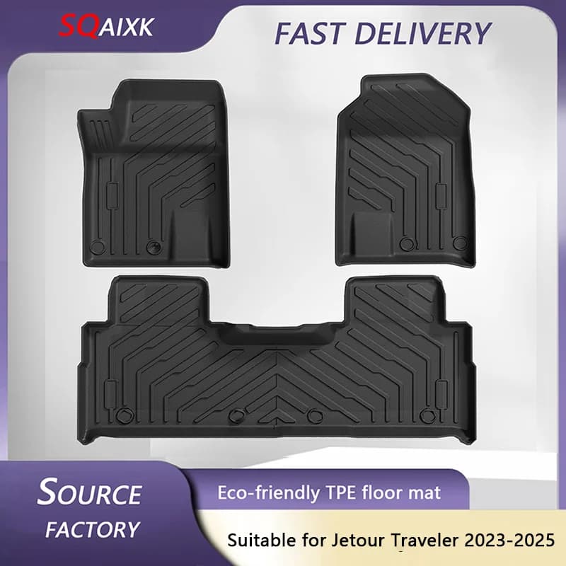 Tappetini per auto in TPE personalizzati per Jetour Traveller 2023-2025 accessori per guida a sinistra Automobili para auto Forniture per veicoli