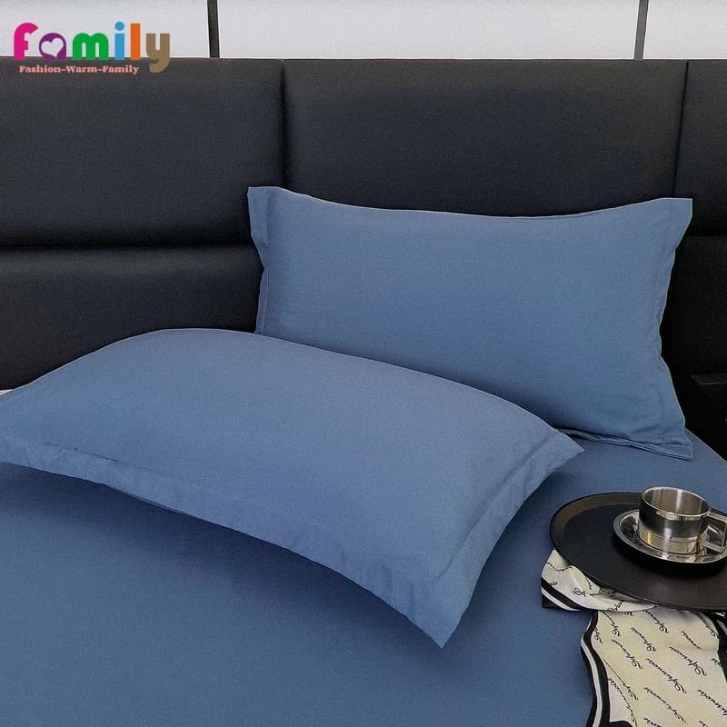 Washed cotton pillow case, car sofa, pillow lining, solid color, comfortable pillow lining, home decoration, 48x74 cm