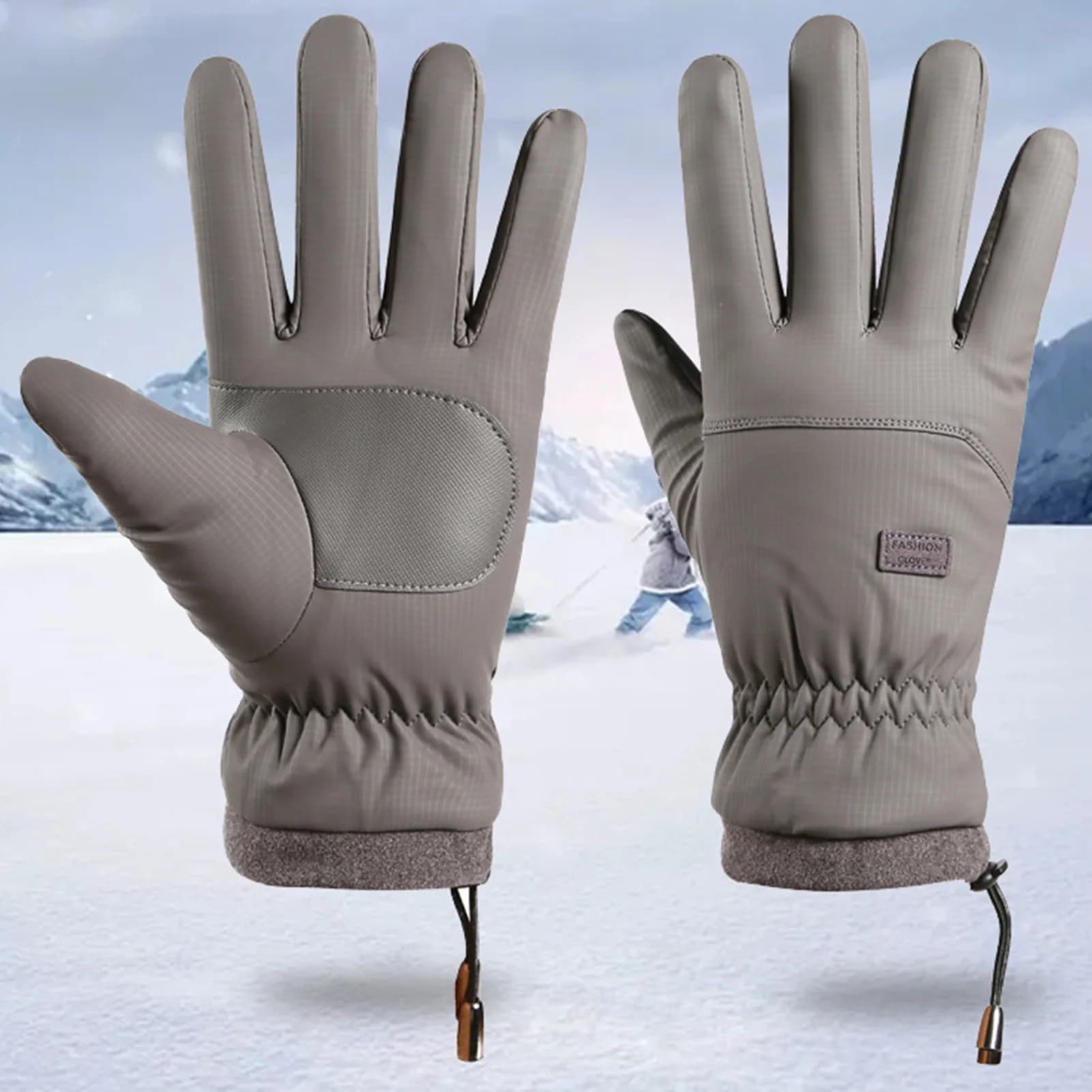 Men's Winter Riding Gloves with Sensitive Touch Screen Full Finger Gloves for Sports Motorcycle and Work