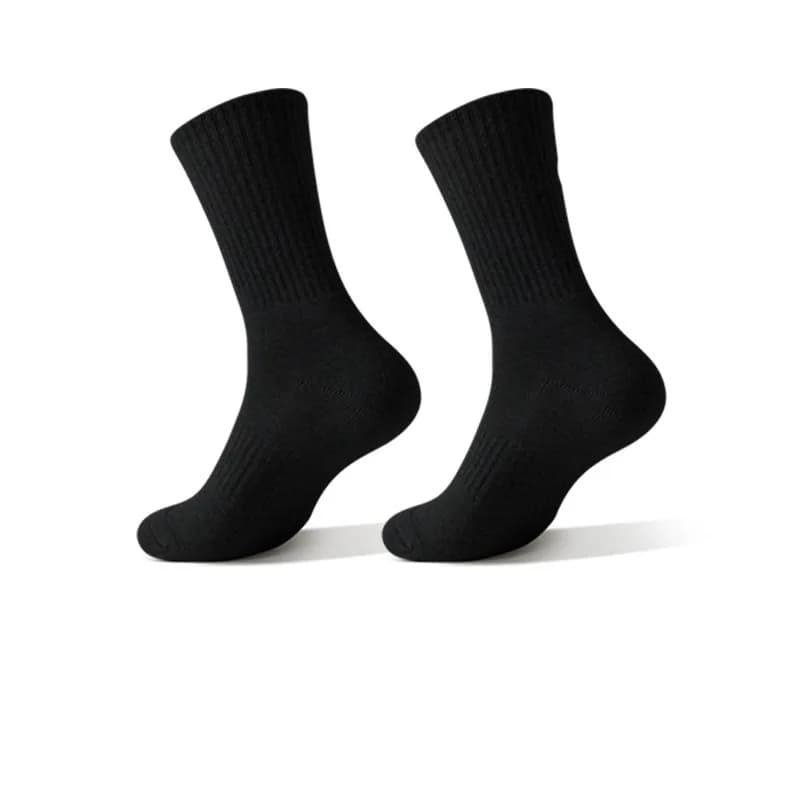Pairs Neutral Solid Color Round Neck Socks Spring Autumn Sweat Absorbing Breathable Comfortable All-season Sports Socks