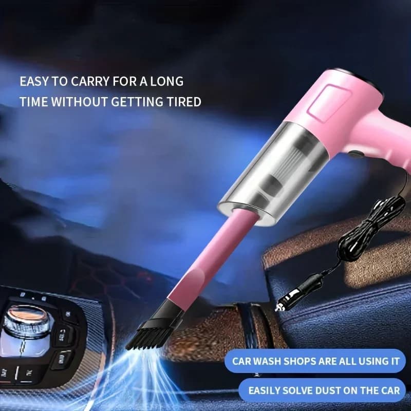 Aspirapolvere per auto ad alta potenza da 12 V - Portatile plug-in per la pulizia di auto e moto