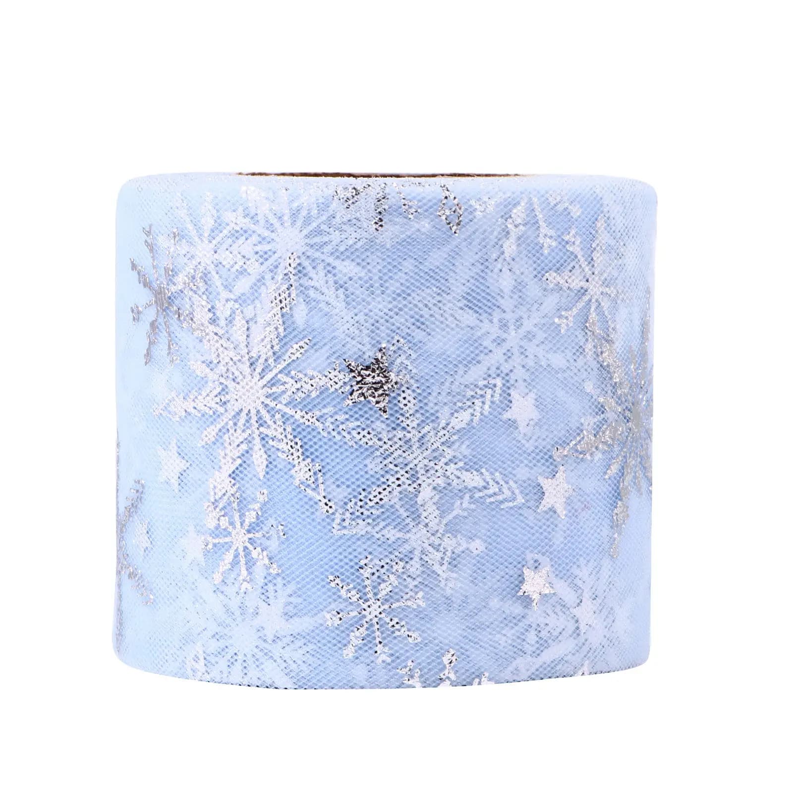 Rotolo di Garza Trasparente Flessibile, Larghezza 6 cm, Lunghezza 25 Iarde, per Confezioni Regalo di Natale e Decorazioni Fai-da-Te per Feste