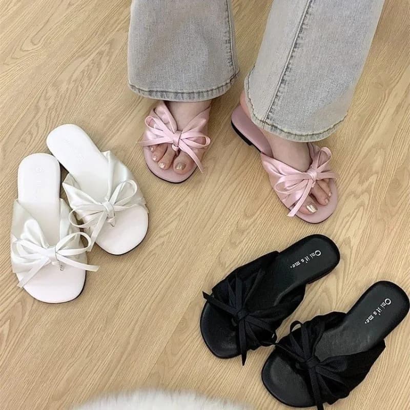 MEW Sandals Women's Summer Outdoor Wear 2026 New Fairy Matching Skirts Beach Slippers Korean Sle Low Heel