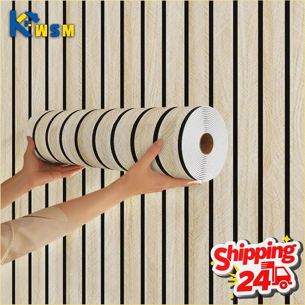 Carta da parati spessa con griglia marrone, design scozzese finto, impermeabile e resistente all'umidità, ideale per pareti, soffitti, decorazioni per la casa