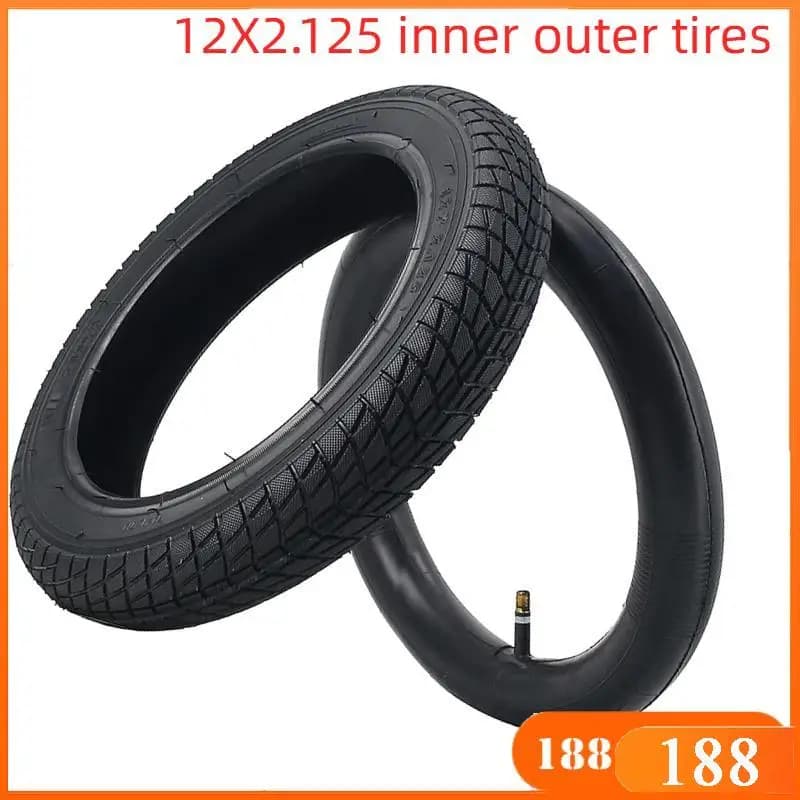 12 Inch Tyre 12x2.125 inner Tube outer tires for Electric Scooters Folding Bike Baby Carrier,bicycle Wheels