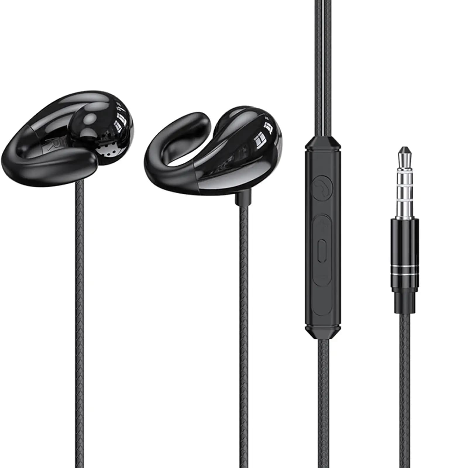 Open Ear Wired Headphones Air Conduction Gaming Headset 3.5mm Type-c USB Plug Stereo Earphones for Computer Laptop Mobile Phone