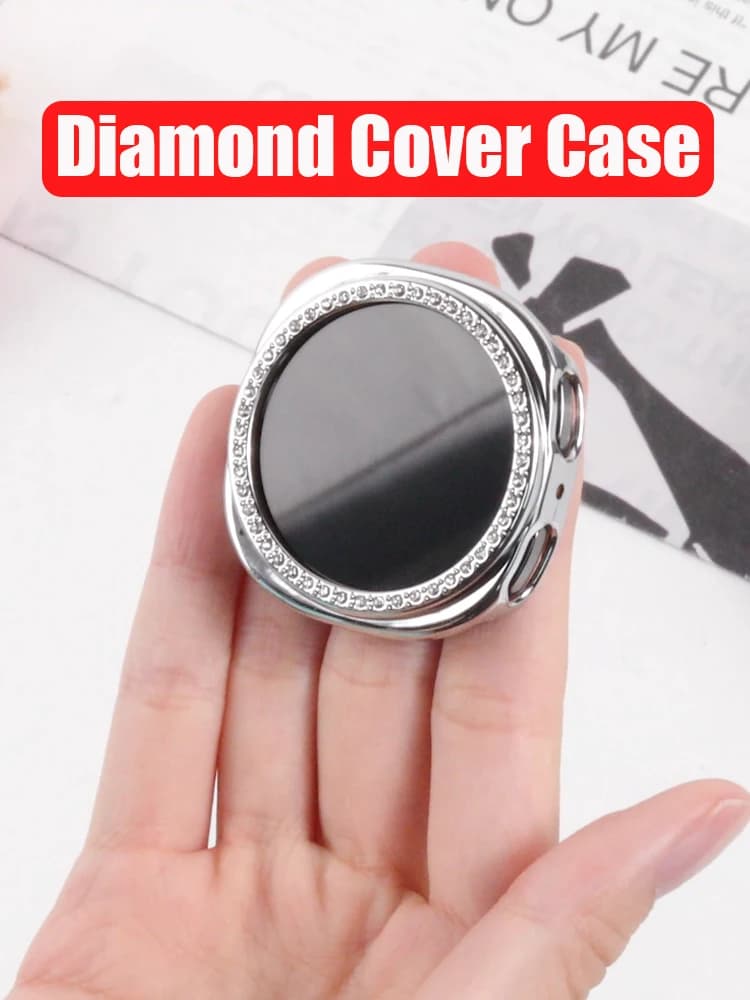 PC Cover For Samsung Galaxy watch 8 Case 40mm 44mm Accessories Diamond Hollow Hard Bumper shell Galaxy watch8 Protective Cases