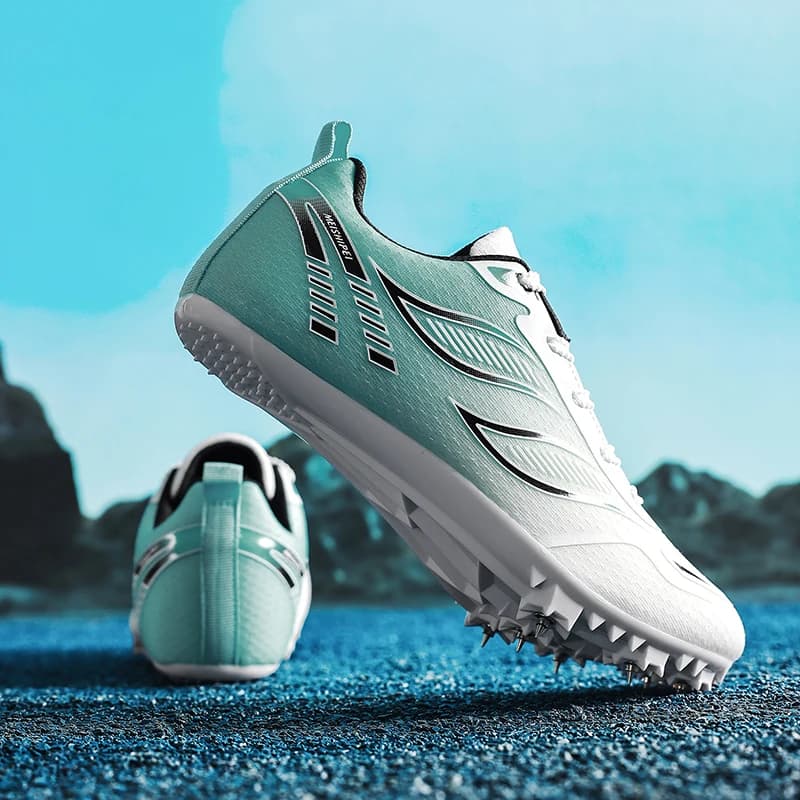 New Comfortable and Soft Mens Womens Track Field Shoes Outdoor Wear-resistant Running Shoes Supportive and Stable Sports Shoes