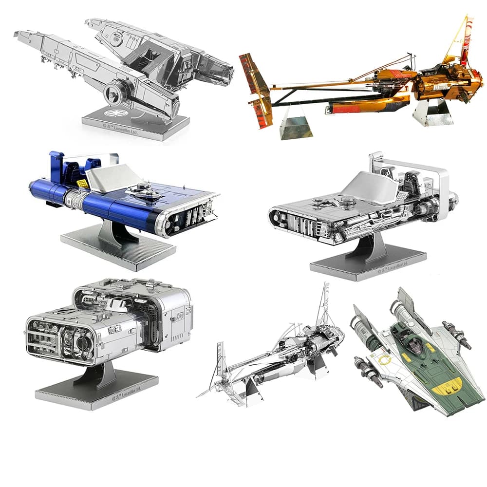 FAI DA TE Mini 3D Puzzle In Metallo Astronave Volante Auto Da Trasporto Aereo Modello 14 + y Mestiere di Apprendimento Giocattolo Educativo Adulti Regali Giocattoli
