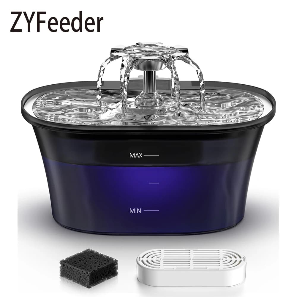 2.5L USB Pet Automatic Water Dispenser Intelligent Water Drinker Automatic Power Supply Bowl Cat Dog Drink Water Fountain (No 5V 1A Spina