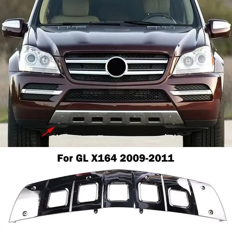 Stainless Steel Front Bumper Chrome Chromium Trim A1648852622 Spoiler Diffuser For Mercedes Benz GL Class X164 W164 GL350 GL450