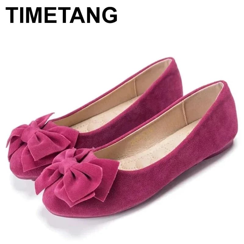 2025 Vendita calda Scarpe basse singole Bowknot Mocassini da donna Scarpe comode Scarpe basse Slip On Work