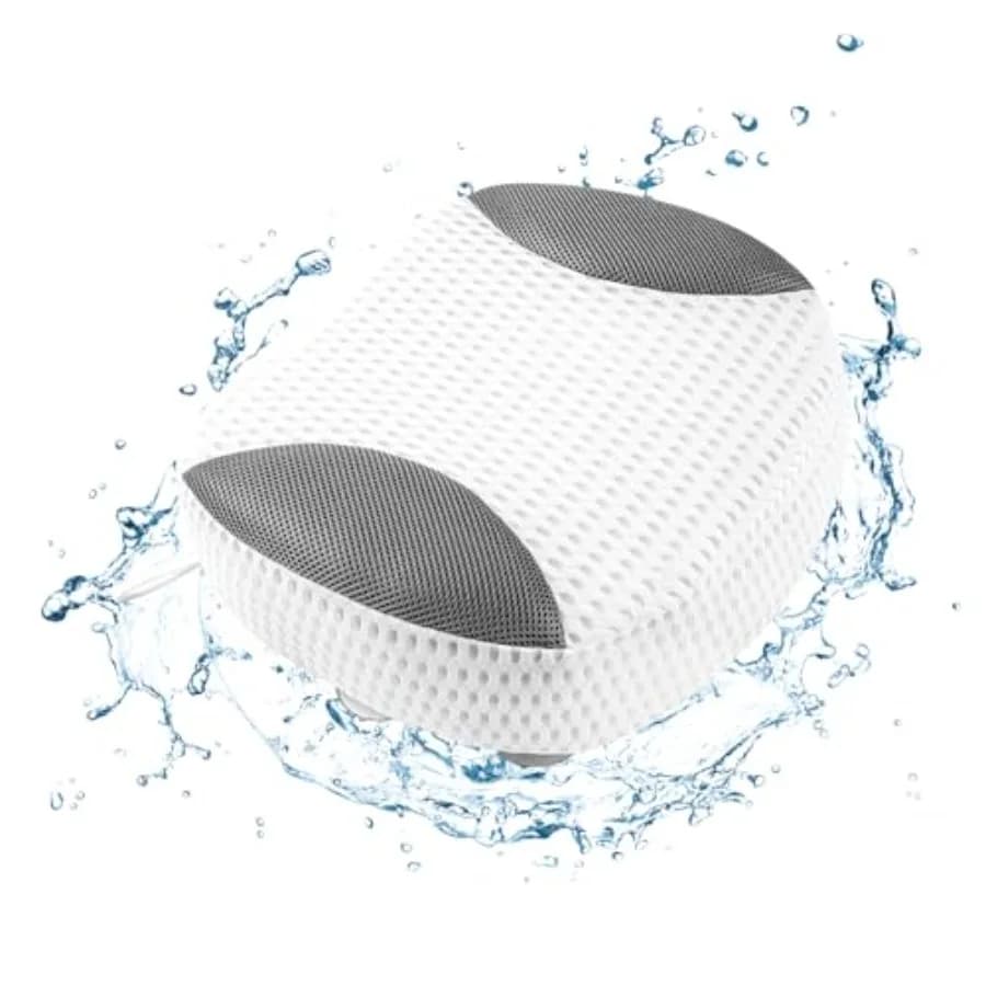 Sedile rialzato per vasca idromassaggio per adulti, cuscino 5D in rete traspirante con potenti ventose antiscivolo, sedili ergonomici per vasca idromassaggio, montaggio rapido