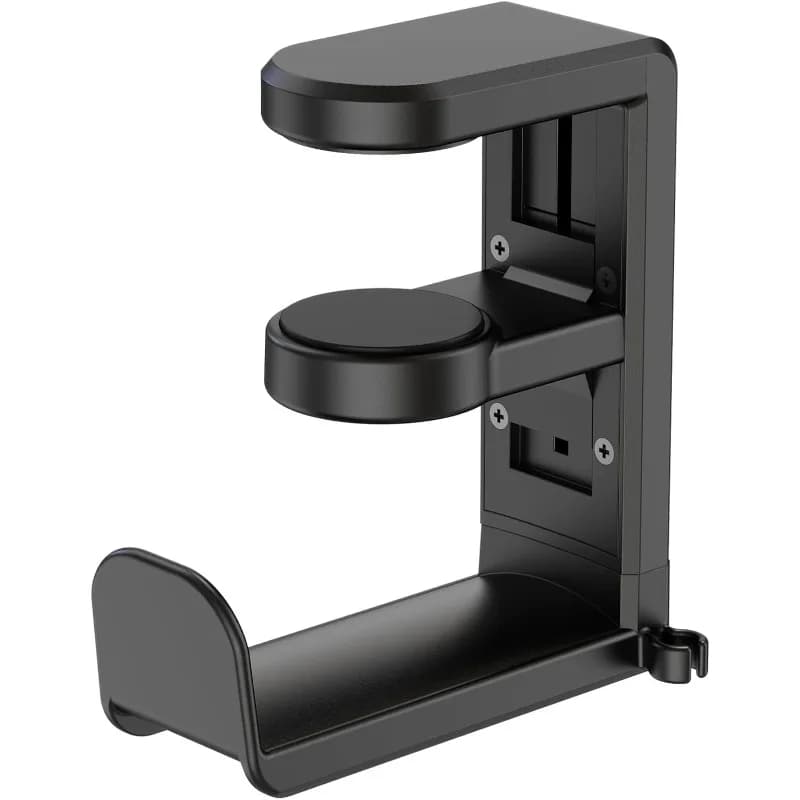 360 ° Support Desk Headset Swivels with Cable Organizer, Universal Headphone Hanger for Gaming