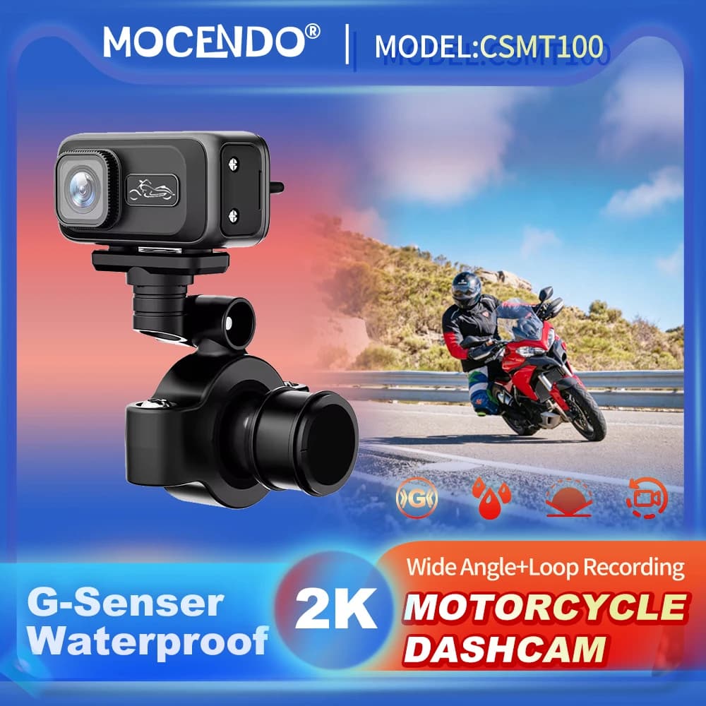 1080P Full HD Motorcycle Dash Cam Built-in WiFi IP67 Waterproof Shockproof Professional Riding Safety Recorder