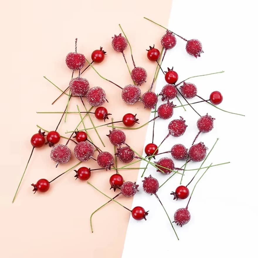 100 pieces of cherry foam artificial fruit products for home wedding accessories album liquidation gift boxes diy plants fake for parties
