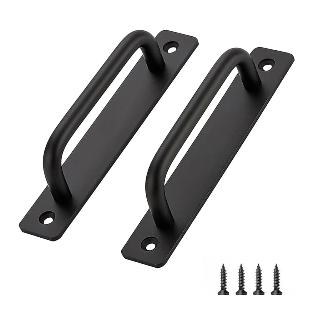Maniglie per porte da 2 pezzi Maniglie per porte scorrevoli per finestre in lega di alluminio Maniglie per porte scorrevoli per porte nere Maniglie per mobili Hardware