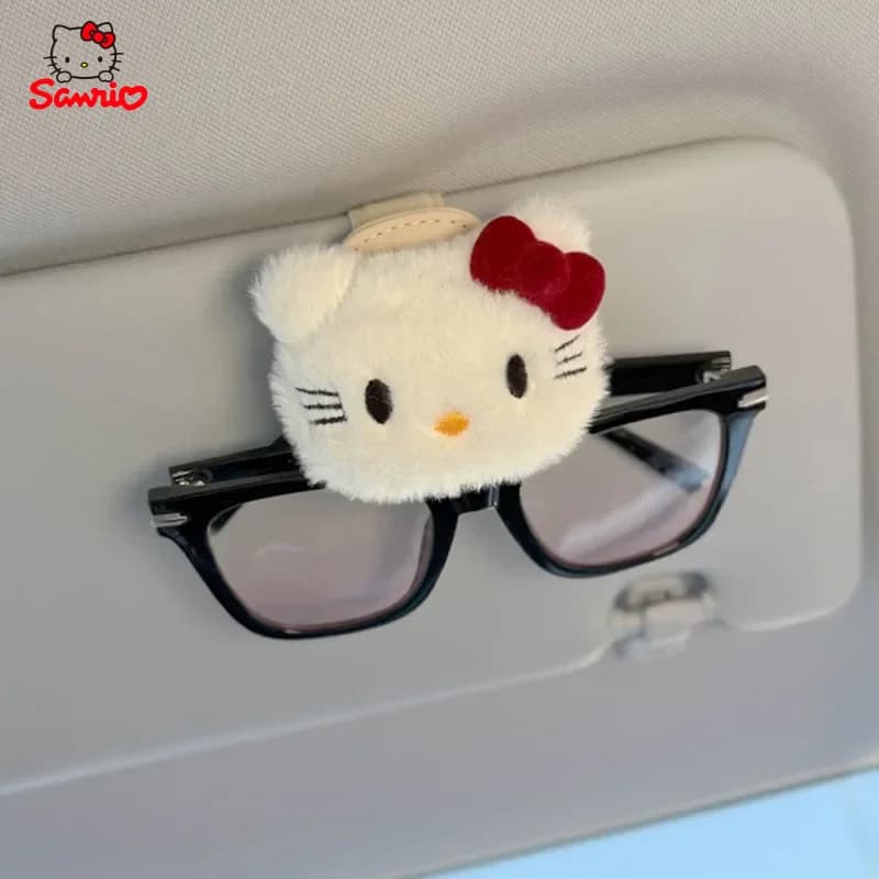 Universal Clip for Sunglasses Auto Sanrio Hello Kitty, Card Holder & Tickets, Sun visor holder, Car Accessories
