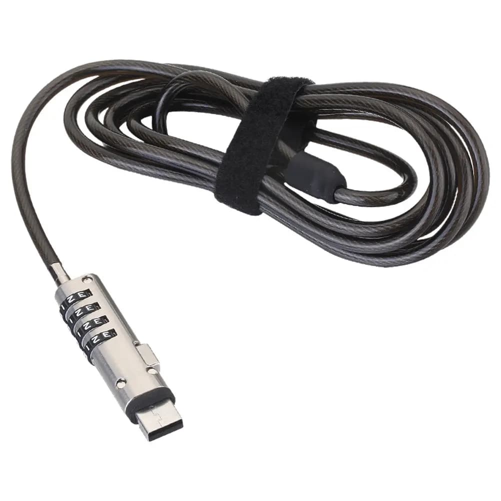 Interfaccia USB per laptop con rotazione a 360 gradi, cavo di sicurezza antifurto con password, dispositivo di blocco USB per notebook.