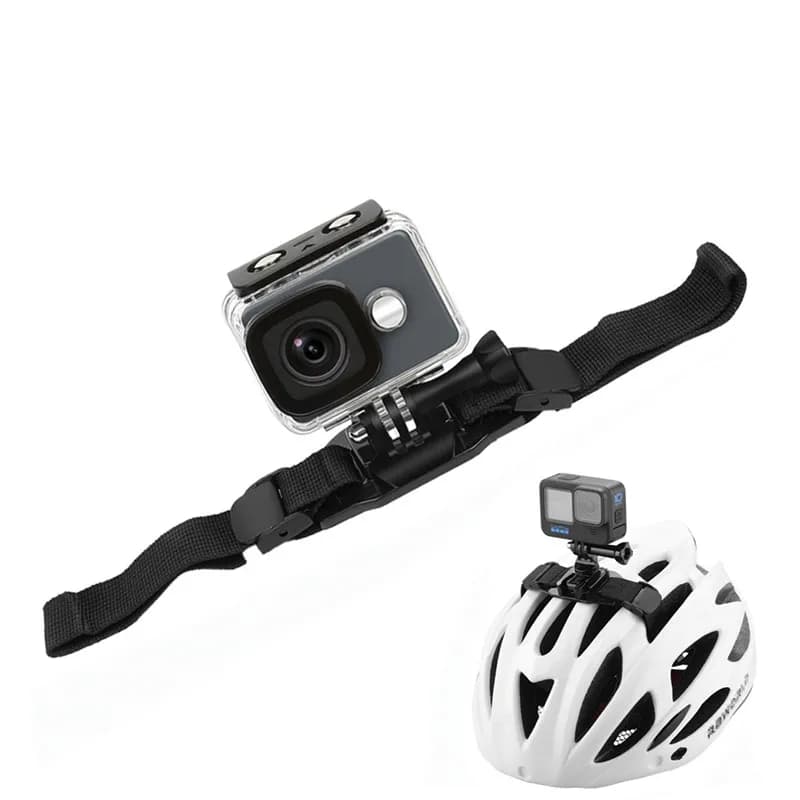 Support for ventilated helmet strap for GoPro Hero 13 12 11 10 9 DJI Osmo Action 5 Pro 3 4 Insta360 X5 X3 X4 Adjustable bike helmet support