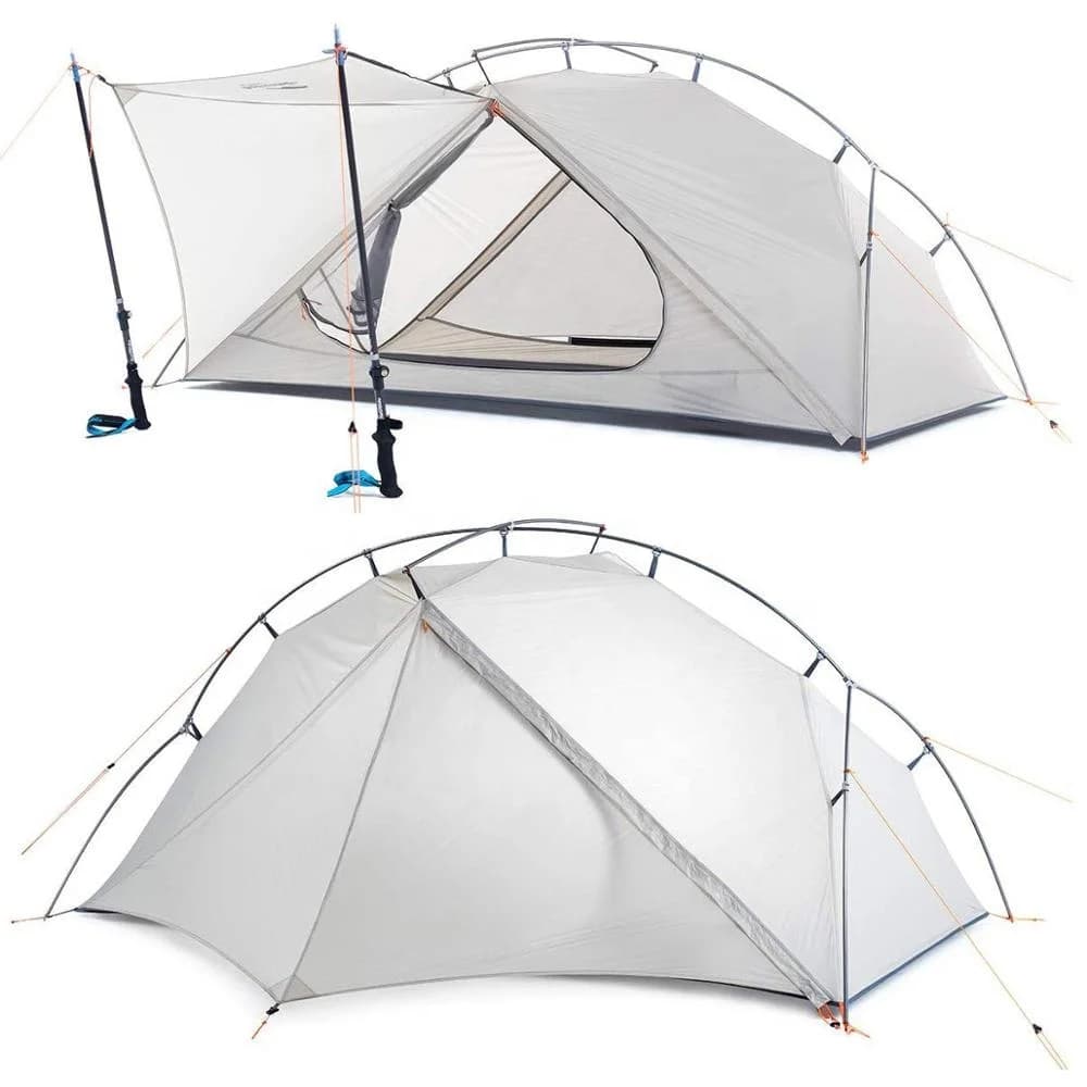 Tenda zaino ultraleggera per 4 stagioni per 2 persone aggiornata con impronte - Tenda da campeggio CZX-348 con borsa tote e impronte