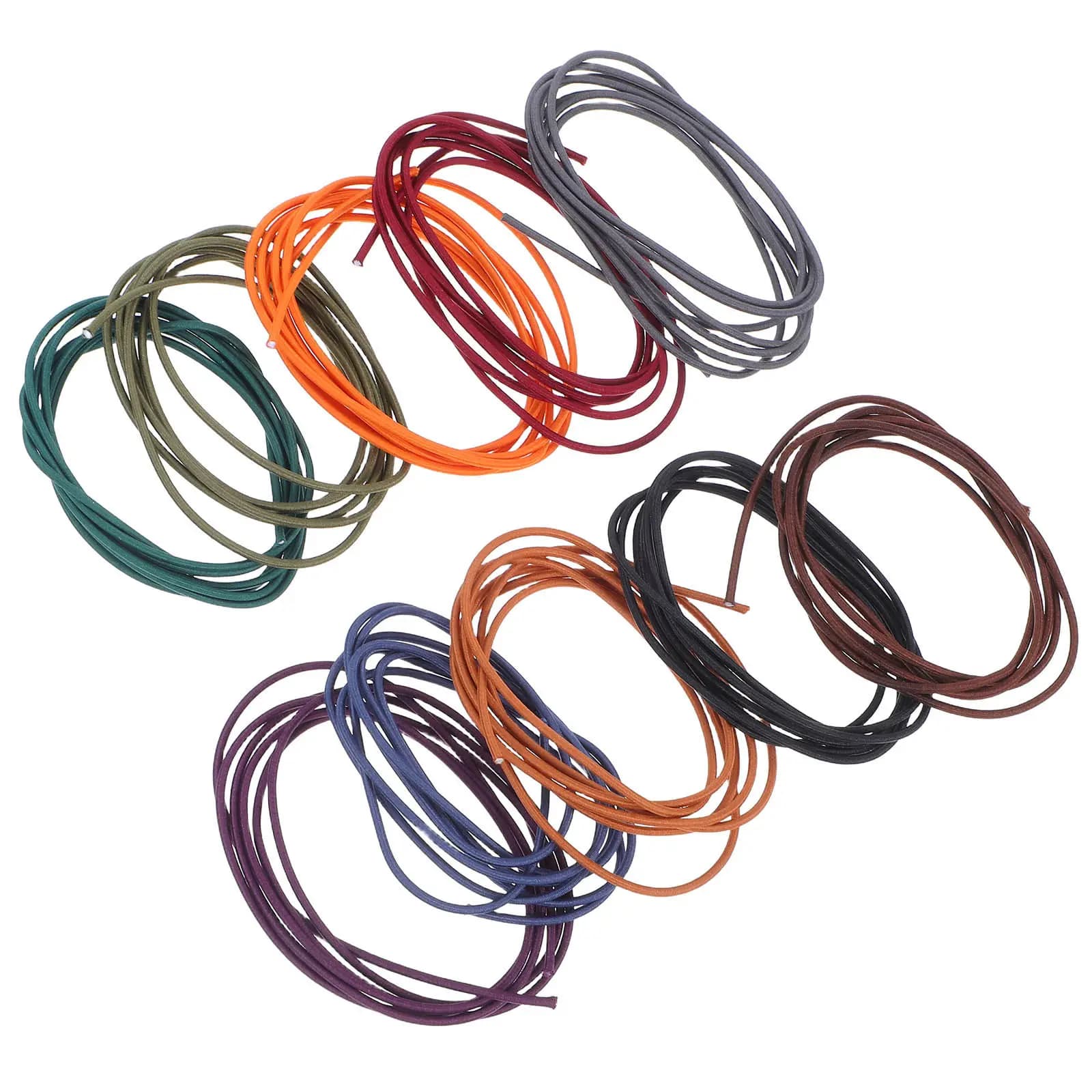 10 Pezzi Fasce Elastiche in Nylon per Quaderni, Cinghie a Molla per Diari da Viaggio, Chiusura Sicura per Planner, Ricambio per Rilegatura, Trasportino per Libri