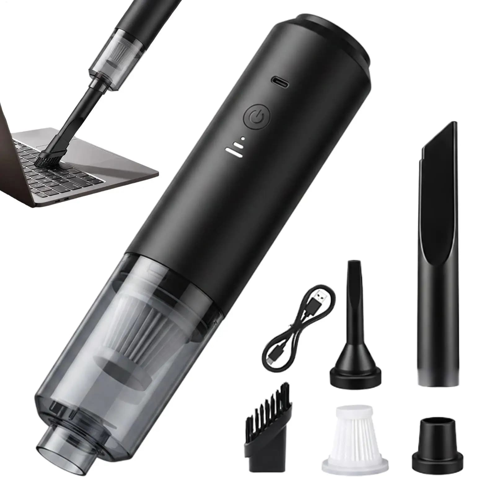 Cordless Car Vacuum Rechargeable Handheld Electric Air Duster Car Vacuum Cleaner For Vehicle Interior Detailing Office Desk Sofa