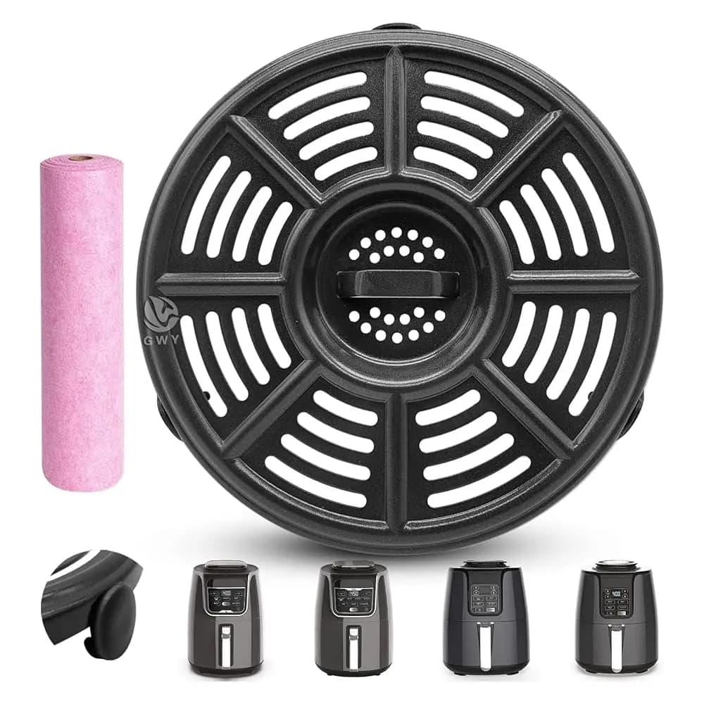 Vassoio di ricambio per friggitrice ad aria Ninja AF101 4 QT AF161 Max XL AF150 XL 5.5 Quart, rotondo da 8.2'' per alimenti