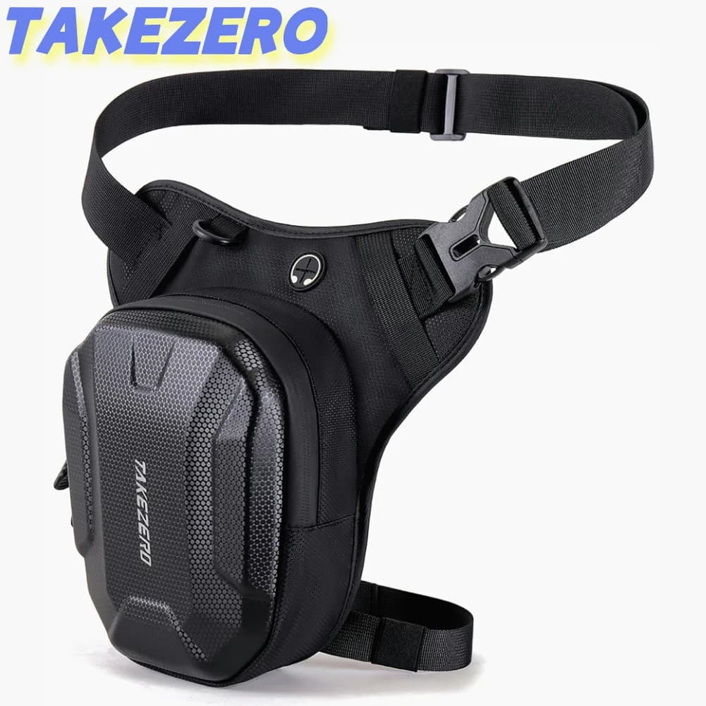 TAKEZERO Bicycle Drop Leg Bag Waterproof Motorcycle Leg Side Bag Adjustable Bicycle Thigh Belt Bag for Outdoor Sports Ride