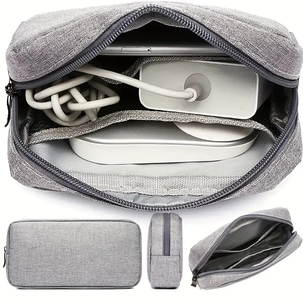 Organizer Bag for Electronic Cables and Accessories, Travel Case for Small Electronics, SD Cards and Power Bank