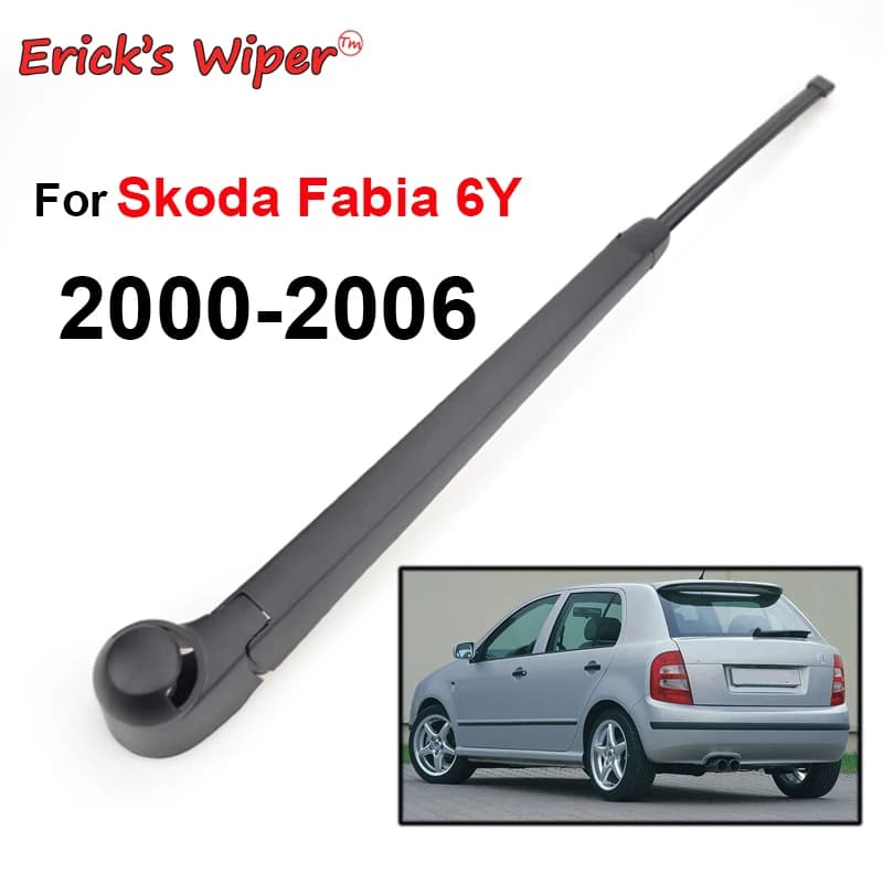 Erick's Tergicristallo Posteriore Spazzole e Braccio Set Kit Per Skoda Fabia 6Y 1999 - 2006 Parabrezza Parabrezza Portellone Finestra Auto Spazzola Pioggia