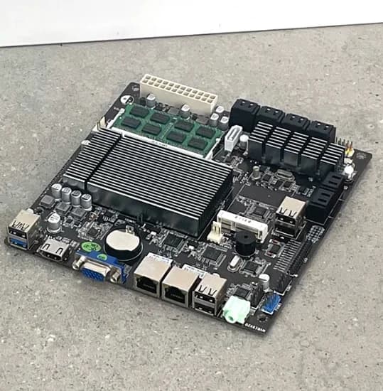 J1900 NAS Motherboard B75 – 6x SATA 4x LAN Industrial Control Board for HeiSynhui/Network Storage