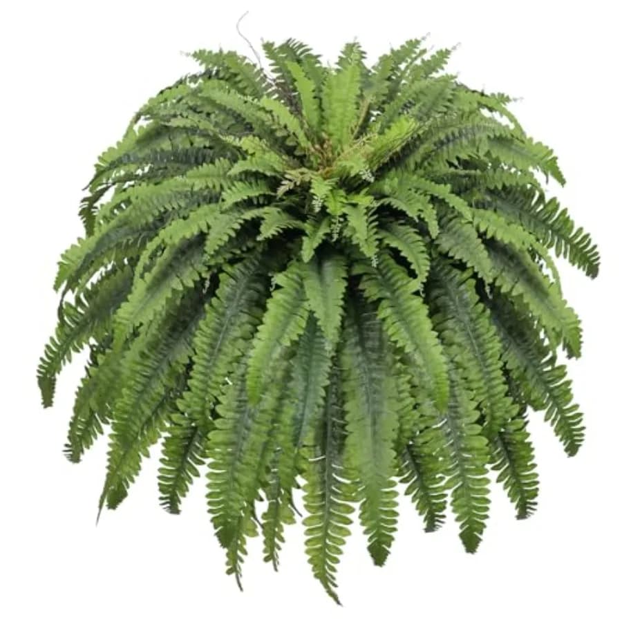 50 Large Artificial Felts with 98 Leaves, Fine Plants for Exterior and Interior, Green Decoration for Flowers, Gardens and Arcades