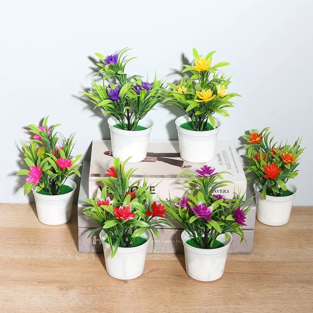 Dining Room Decorations, Weddings and Office with Vases, Artificial Plants and Flowers for Exterior