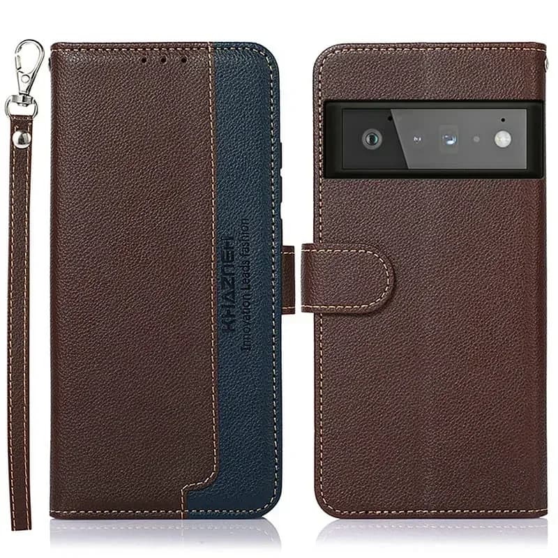 Protezione in pelle RFID per Google Pixel 10 9 Pro XL 8 7A 6A 5G Custodia Flip Texture Libro Pelle Fonda Pixel 8 7 6 A 8A Flip Cover Capa