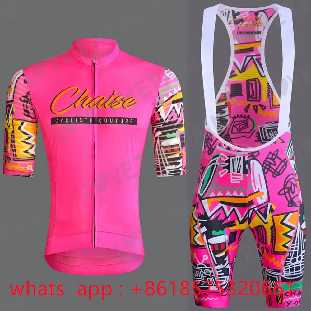 Chaise Men Summer Cycling clothing top MTB Bike clothing Maillot Ropa Cycling Shorts with 9D Suspenders Ice Cycling Bicycle Suit 2025