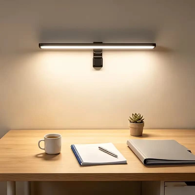 Anti-Glare Eye Friendly Monitor Light Bar, USB Powered Stepless Dimming Desk Screen Light for Working Studying Gaming