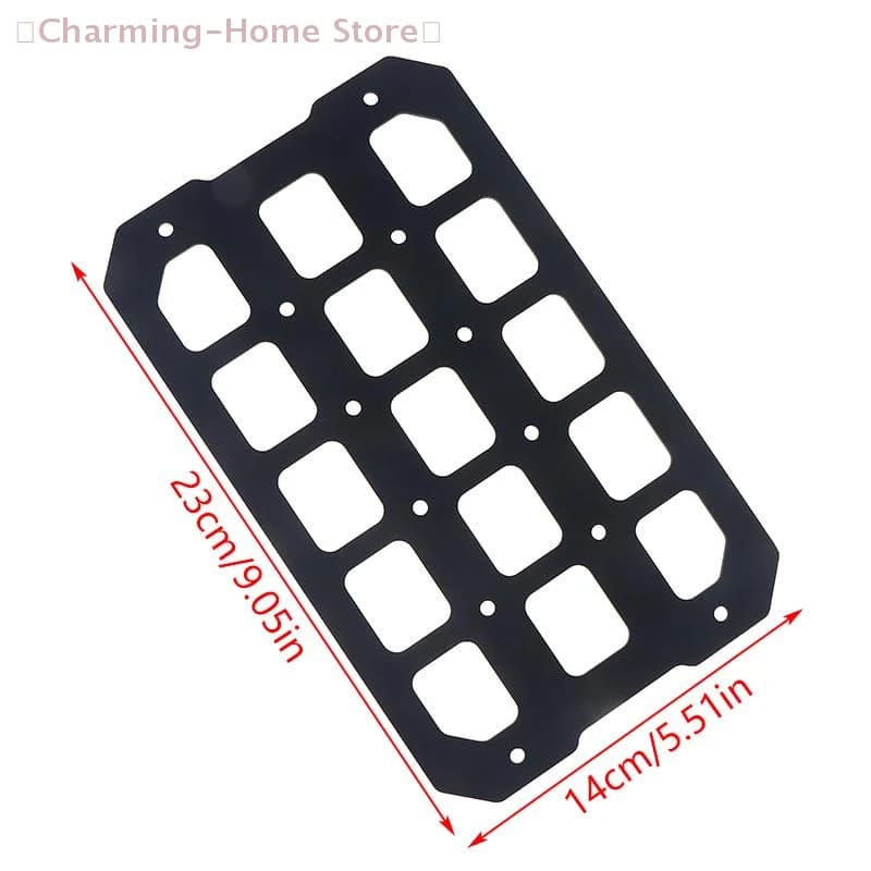 【M】Motorcycle Molle Panel For Trunk Storage Aluminum Alloy Waterproof Tactical Universal Side Box Organizer Modular Storage