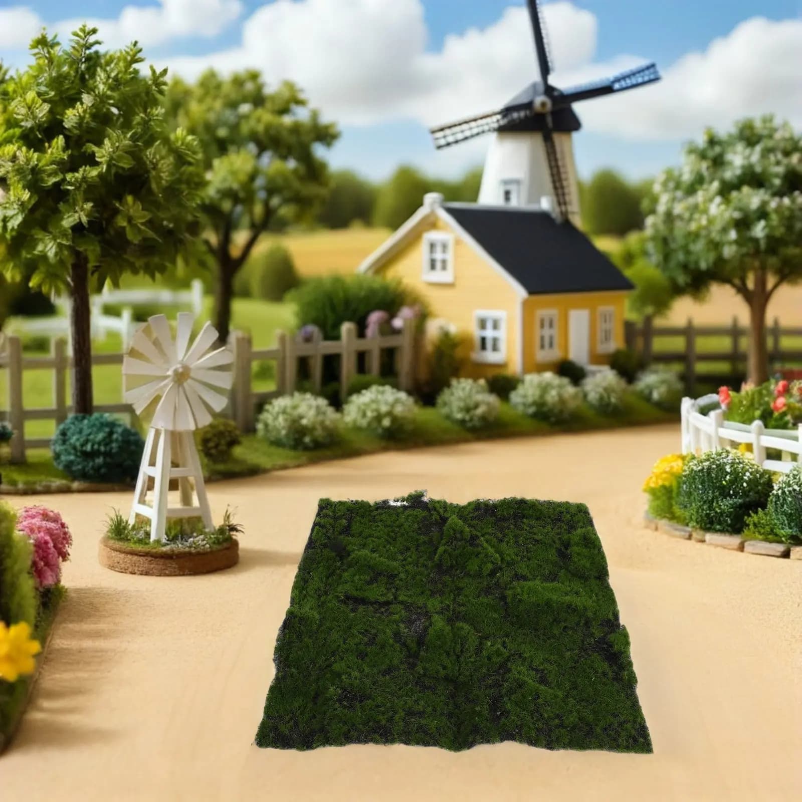 Simulated Artificial Musk, Faux Green Carpet for Flowerer, Decoration for Mini Gardens and Craftsmanship